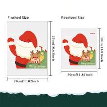 1 Peça Adesivo de Natal, Decorar Armários, Portas, Geladeiras, Paredes, Autoadesivo, Semigloss, Variedade de Designs Incluindo Papai Noel, Rena, Boneco de Neve, Adequado para Decoração Temática de Natal