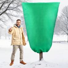 2Packs Large Plant Frost Protection Covers With Zipper - Extra Thick Winter Frost Blankets For Trees & Shrubs