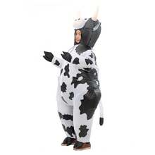 Customized Inflatable Cow Mascot Costume, Cartoon Plush Doll Outfit For Advertising, Promotional Events, Party Dress