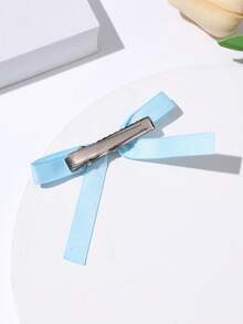 6 قطع مشابك شعر بفيونكة شريطية بسيطة، اكسسوارات شعر فراشة للفتيات الراقصات