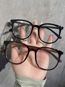 1 件/2 件/3 件女士超大超轻抗疲劳透明镜片时尚眼镜，多功能非处方眼镜适合日常电脑、电视、游戏、智能手机使用