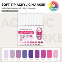 Set di 171 colori di pennarelli acrilici liquidi diretti Languo, penne riempitive con testina morbida e capacità elevata, colori macaron, grigio, marrone e colorati, adatti per studenti, pittura di personaggi dei cartoni animati, impermeabili per carta, arte fai-da-te, graffiti su pietra, vetro e ceramica, disponibili in 207 colori, idea regalo, essenziali per il ritorno a scuola, forniture per l'arte di San Valentino, set di cancelleria