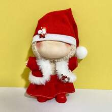 6.69-Inch Christmas Doll Clothes, Compatible With Labubu,1sets Of Decoration - Fashionable Headwear, Clothing And Pants Or Skirt Set, Suitable For 6.69-Inch Dolls, Cute BuLabu Christmas Accessories, For Play And Display (Shoes And Dolls Not Included) - Multicolor - View 5