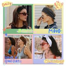 4-Pack Wide Rabbit Ear Elastic Ribbon Hair Accessories Set, Sports Yoga Headband, Soft And Comfortable Wide-Brimmed Headband, Women's Valentine's Day/Christmas Gift. Non-Slip Soft Elastic Headband, African Style Thick Sports Gym Headband, Headband.