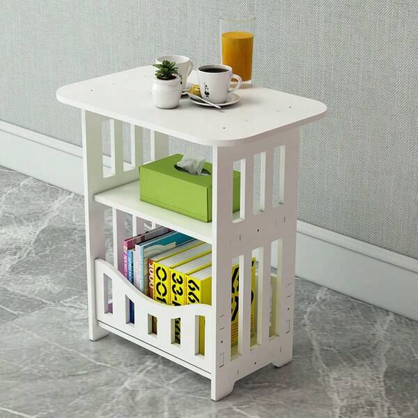 1 pezzo Tavolino quadrato mini, design minimalista creativo, adatto per soggiorno, camera da letto, comodino, piccoli appartamenti, stile nordico