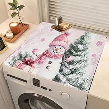1pc Christmas Snowman Print Kitchen Counter Dish Drying Mat, Super Absorbent, Hides Stains, Dish Drying Pad With Rubber Backing, Multipurpose Mat For Coffee Machines, Kitchen Counters, Dish Racks - HL  251 - View 10