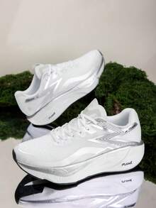 Men's Lightweight Breathable Cross-Training Sneakers - Low-Top Athletic Shoes With Shock Absorption, Arch Support And Non-Slip Sole Design, Suitable For Gym, Running, Hiking, Casual And Outdoor Activities - White - View 6