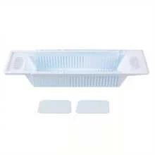 YUNRUX Adjustable Bathtub Shelf, Bathtub Board, Bathtub Tray, Bathroom Shelf - Blue - View 5