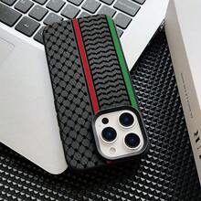 Funda de Teléfono con Bufanda a Cuadros para 16 15 14 13 12 11 Pro Plus, Cubierta Trasera Suave a Prueba de Golpes, Regalo para Parejas - Colores mixtos - Ver 6