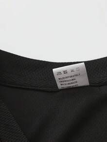 A25 Nueva Camiseta Moderna y Elegante para Hombre con Estampado de Coche Rojo, Transpirable, de Malla, Deportiva, de Manga Corta - Negro - Ver 5