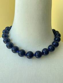 1 Peça Colar de Contas com Efeito de Nuvem de Resina de Estilo Boêmio e Geométrico Redondo, com Fecho de Metal, Joia Artesanal, Adequado para Festivais ou Uso Diário