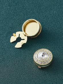 2pcs Men's Button Decorative Buttons, Universal Cuff Buttons, Turtle Buttons, Snap Buttons, Button Cover Brass Copper, 10 Colors Available, Elegant Gift For Boyfriend, Suitable For Men's Shirts