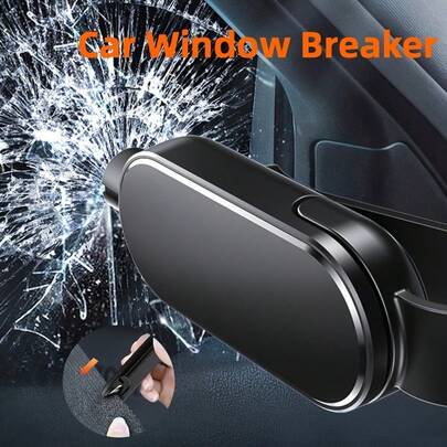 1pc Car Window Breaker Tool, Safety Hammer Glass Breaker, 2-In-1 Portable Emergency Escape Tool - Glass Breaker And Seatbelt Cutter, Suitable For Most Vehicles