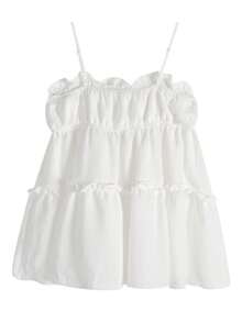 2025 Spring/Summer Fashion Versatile Chic Women Camisole Top - White - View 6