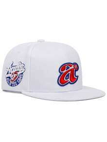 2025 Personalized Minimalist New Flat Edge Hat A Letter Embroidered Skateboarding Hat Outdoor Leisure Sports Sunshade Hat Daily Life Commuting Decorative Hat Street Fashion Creative Hip Hop Hat Unisex Baseball Hat