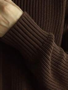 GRDR Men's Casual Long Sleeve Zip-Up Cardigan Sweater, Versatile For Daily Wear