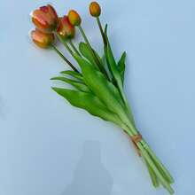 3pcs Artificial Tulips Real Touch,High-Quality Hot In Saudi Arabia Hotel Office Home Decorations, Wedding Bouquets, Dining Table Decor