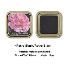 Iron Box Ancient Mud Fragrance Oil-Based Ink Ink Pad Cross-Border Retro Color Ink Pad Color Handbook Seal Ink Pad - Multicolor - View 7