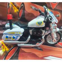 Moto Motocicleta Miniatura de Ferro de Brinquedo Crianças e Colecionadores Com Som, Luz e Fricção