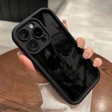 Entrega Local Nueva Funda de Teléfono de Personaje de Anime El Niño y el Gigante con Colmillos Completos para iPhone 16 15 14 13 12 11 Pro Max Mini XR XS X 7 8 Plus, Cubierta Trasera de TPU Suave a Prueba de Golpes - Blanco antiguo - Ver 3