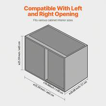 Min 15"W Opening Blind Corner Pull Out Organizer, 2 Tier 4 Shelf Kitchen Cabinet Organizer, Chrome Carbon Steel Storage Basket, Slide Out Storage Organizer, Left & Right Open Compatible - Silver - View 6
