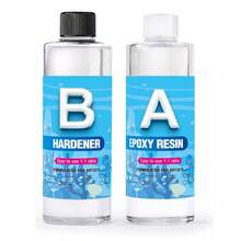 Nhựa Epoxy trong suốt như pha lê, chống tia UV, tự san phẳng, an toàn thực phẩm, dùng cho mặt bàn, đồ thủ công mỹ nghệ, đúc gỗ, làm trang sức. - Nhựa Epoxy - Xem 14