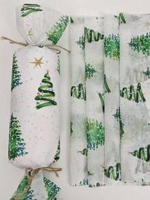 Colored Light Christmas Tree Pattern Thin Paper, 19.69 Inches X 13.78 Inches Gift Wrapping Paper, Suitable For Wedding, Christmas Gifts, Birthday Gift Packaging, Bouquet Filling, Party Gifts