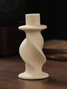 1 sfeșnic ceramic vintage, suport pentru lumânări în stil roman minimalist, accesoriu de decor pentru casă, potrivit pentru cina la lumina lumânărilor, cadou potrivit pentru decorarea camerei de zi și a dormitorului