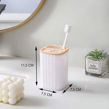 Juego de 4/6 piezas, Dispensador de baño multifuncional, Accesorios de baño, Portacepillos de dientes, Vaso para enjuague bucal, Dispensador de jabón, Jabonera, Cepillo de baño, Papelera, Suministros de baño, Herramienta de limpieza