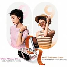 Mi Band 9 Smart Watch Negro - Hasta 21 días de batería, pantalla AMOLED de 1.62", compatible con Android e iOS, marco de aluminio, monitoreo avanzado de sueño y salud, resistente al agua 5ATM - Plata - Ver 6