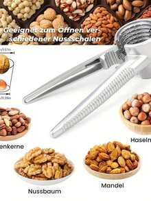 1pc Almond, Walnut, Hazelnut Nutcracker, Plier Tool, Walnut & Hazelnut Sheller, Multi-Function Lever-Style Pliers | Kitchen Tool