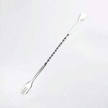 2pcs/Set, 9.84in (Approx. 25cm) Stainless Steel Cocktail Stirrers And Fruit Muddler Ice Crusher Set Home Bar Tools For Making Delicious Mojitos And Other Juice Drinks, Summer, Summer Sets, Party, Birthday Decoration, For Outdoor, Camping