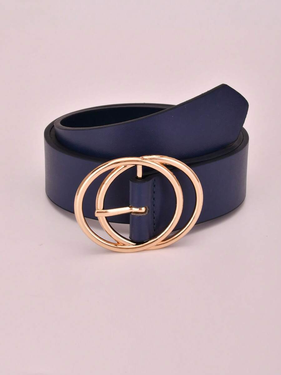 1pc Minimalist Fashion Versatile Women's Belt - Navy Blue - View 1