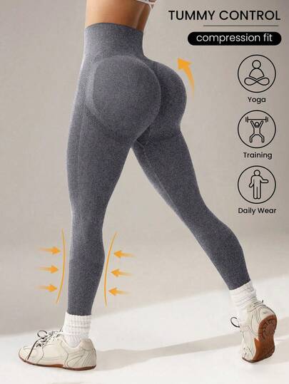 1pc Women's Nylon Leggings, Suitable For Outdoor Sports, Fitness, Yoga, Running And Training Pants, Outdoor Tight Pants