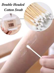 100-2000pcs Per Pack Double-Ended Cleaning Swabs, Baby Cleaning Swabs, Ear Cleaning Sticks, Healthy Cleaning Tools - White - View 8