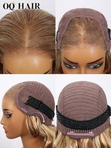 OQ Hair Wear Go 无胶假发 混合颜色金色和棕色亮点头发波浪 6*4 高清蕾丝前假发 180% 密度 22-28 英寸人发假发 未处理处女发假发 正面人发 真人发假发 可穿戴无胶假发 人发免费礼品 免费送货 万圣节服装 人发假发 万圣节旅行必需品 Y2K Turn Up Baddie 女士假期 - S4/27/613 - 查看 8