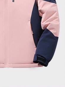 1 Stück Damen Lässig Outdoor Wandern Klettern Farbblock Jacke, Herbst/Winter