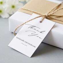 Label Gantung Kustom, Label Suvenir Pernikahan Personalisasi Cetak Dua Sisi dengan Logo, Label yang Dapat Dicetak untuk Botol, Pakaian, Kemasan Makanan, Kartu Hadiah untuk Pesta, Ulang Tahun, Bisnis, Label Ucapan Terima Kasih yang Disesuaikan, Hadiah Personalisasi, Kemasan Estetis - persegi panjang - View 5