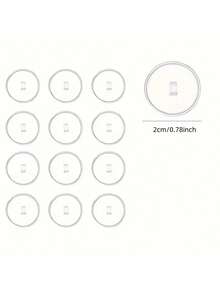 100pcs Clear Self Adhesive Ceiling Hooks, No Drilling Required, Ceiling Mounted Hooks With Flagpole Clips, Bedroom Bathroom Living Room Car Hanging Hooks - White - View 8