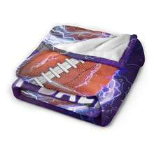 Football Blanket Sports Rugby Plush Throw Blanket Super Soft Cozy Warm  Bedding Football Blanket Gifts For Women All-Season Luxury Flannel Throw - Designer Checkered Pattern On Brushed -Viscose, Silky-Soft Warmth For Modern Interiors, Bedrooms & Hotel-Style Comfort