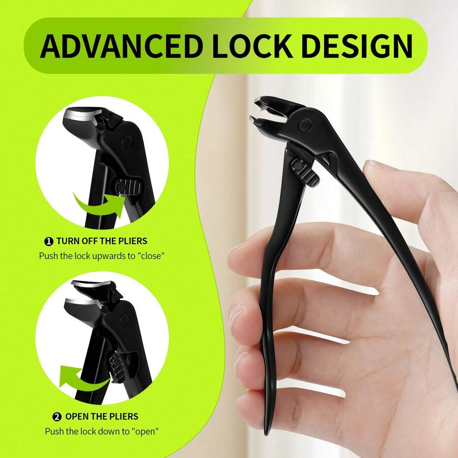 1 pièce Coupe-ongles professionnel pour ongles incarnés et épais des personnes âgées - Coupe-ongles de podologue robuste, avec poignée ergonomique en acier inoxydable, lame incurvée aiguisée