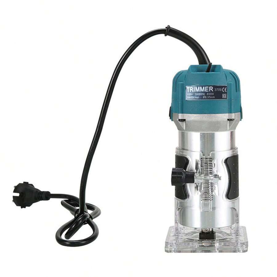 Máquina de cantos eléctrica para carpintería de 220 V, ranuradora, grabadora, taladradora y herramienta eléctrica.