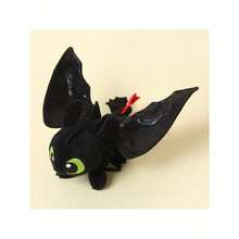 Universal Pictures Búp bê nhồi bông Toothless dễ thương, có móc đeo ba lô tháo rời và phụ kiện đeo vai để đứng, món quà Giáng sinh và sinh nhật tuyệt vời cho gia đình và bạn bè. - Không răng - Xem 7