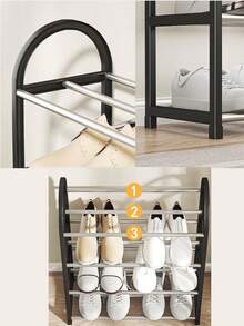 1 sapateira de camada única e multicamadas, prateleira de armazenamento multifuncional de grande capacidade, economiza espaço, organização de itens diversos e armazenamento de botas, para colocação em corredores, armários, salas de estar, quartos, armários de armazenamento, acessórios de quarto, sapateiras pequenas, caixas de sapatos em armários, sapatos, prateleiras de parede, sala de estar, armazenamento de sapatos, prateleiras, caixas de armazenamento de sapatos, prateleiras de canto