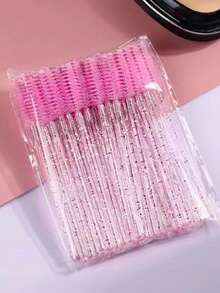 Waloshow 粉色 210 件装批发价超级刷具套装 睫毛嫁接用品套装 一次性睫毛刷 微型棉签刷 睫毛膏刷 唇刷 70/140/210 件装睫毛用品 - 粉色 - 查看 3