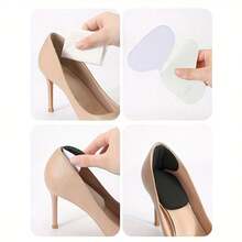 Anti-Friction Heel Pads For Women's Shoes, Half-Size Insoles, Large-To-Small High Heel Insoles, One-Size-Up Adjustment Tool