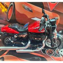 Moto Motocicleta Miniatura de Ferro de Brinquedo Crianças e Colecionadores Com Som, Luz e Fricção