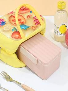 1 件女孩新款大容量午餐袋，3D 图案卡通午餐盒袋，防污、防褪色且轻便，是送礼的理想选择 - 彩色 - 查看 10