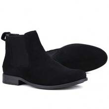 Men's Chelsea Boot Country Leather Suede - Black - View 9
