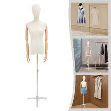 YUNRUX Female Mannequins, Female Clothes Racks, Mannequin Body Racks - White - View 9